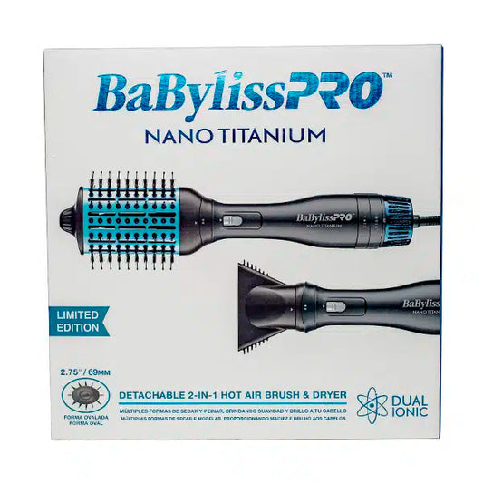 Cepillo 2 en 1 Hot Air Brush and Dryer – Black
