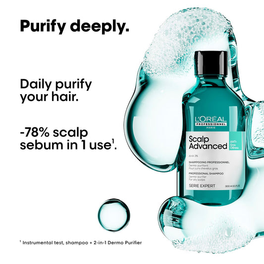 L'Oréal Professionnel Scalp Advanced Shampoo Anti-Grasa