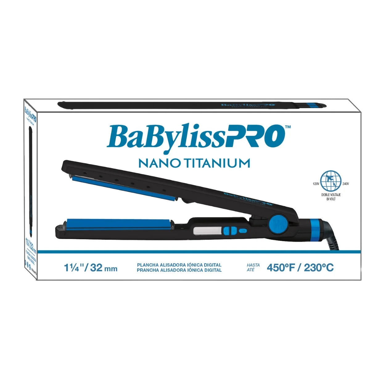 Plancha BaBylissPRO Nano Titanium 4091 Mate Black