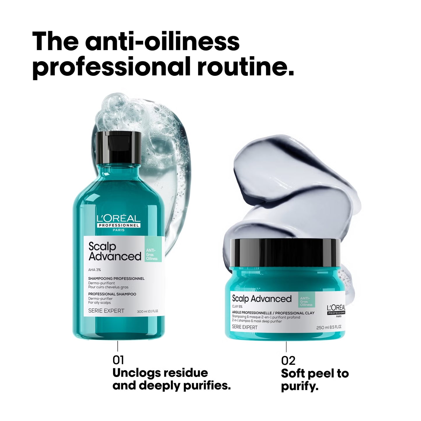 L'Oréal Professionnel Scalp Advanced Shampoo Anti-Grasa